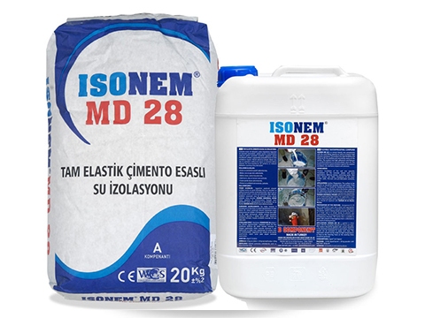 Tam Elastik Çimento Esaslı Su İzolasyonu (MD 28)