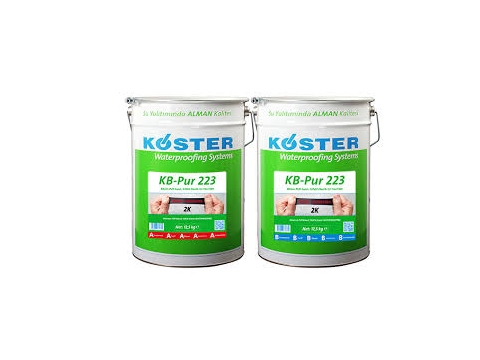 Bitüm-PUR esaslı, 2 komponentli ve %1500 elastik, likit su yalıtımı (® KB-Pur 223)