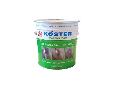 Su kaçaklarının yalıtımını şok prizli su tıkacı (Wasserstop)