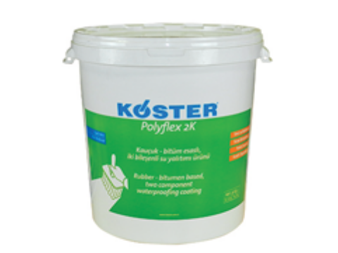 Kauçuk - bitüm esaslı, iki bileşenli su yalıtımı ürünü (Polyflex 2K )